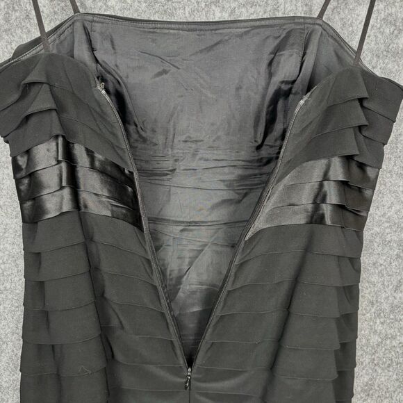 Anne Klein Elegant Pleated‎ Cocktail Dress Sz 4 Capsule Whimsigoth Wedding Guest - Picture 4 of 11